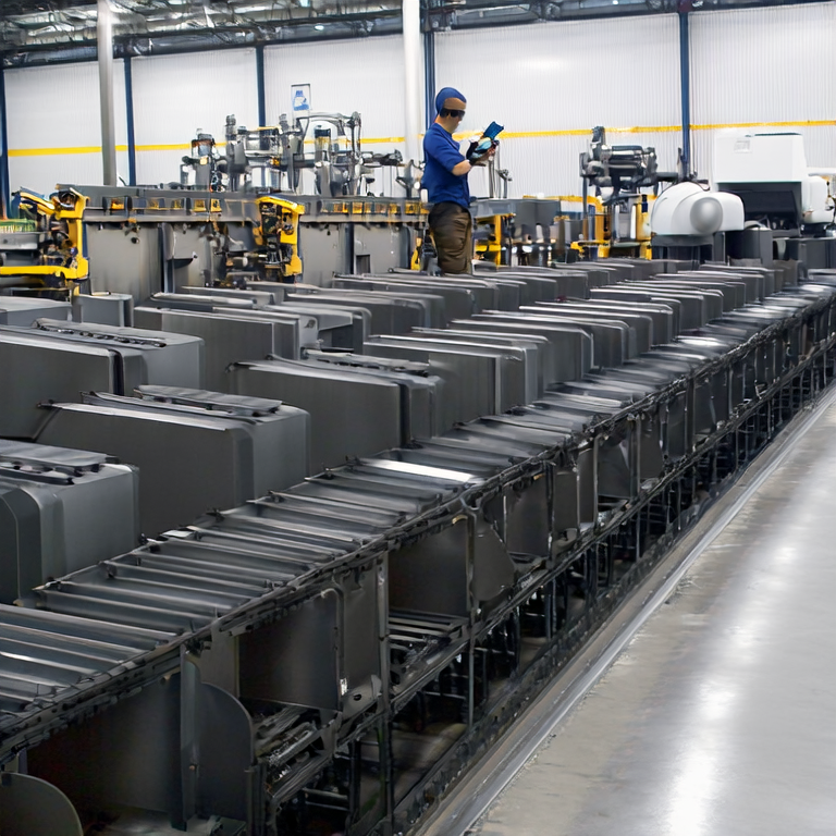 Industrial Powder Coating Process